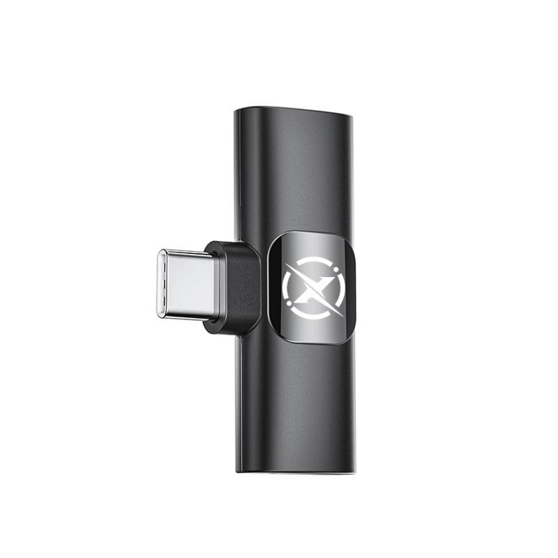 Lavaliera XO Design MC13, USB-C / Lightning, Čierna