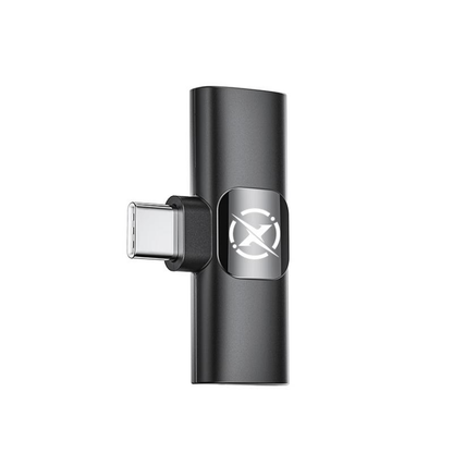 Lavaliera XO Design MC14 Dual, USB-C / Lightning, Sada 2 kusy, Čierna
