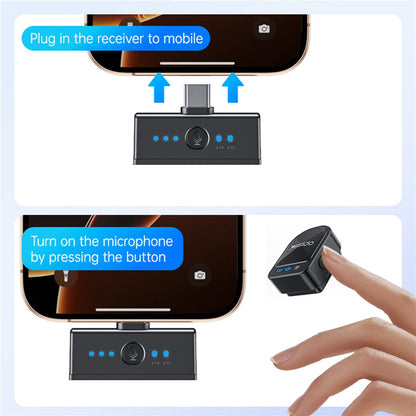 Lavaliera Yesido KR19, USB-C / Lightning, Sada 2 kusy, Čierna