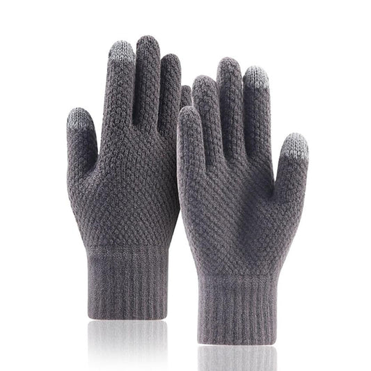 Pánske zimné dotykové rukavice Techsuit ST0013, veľkosť 22 cm, sivé
