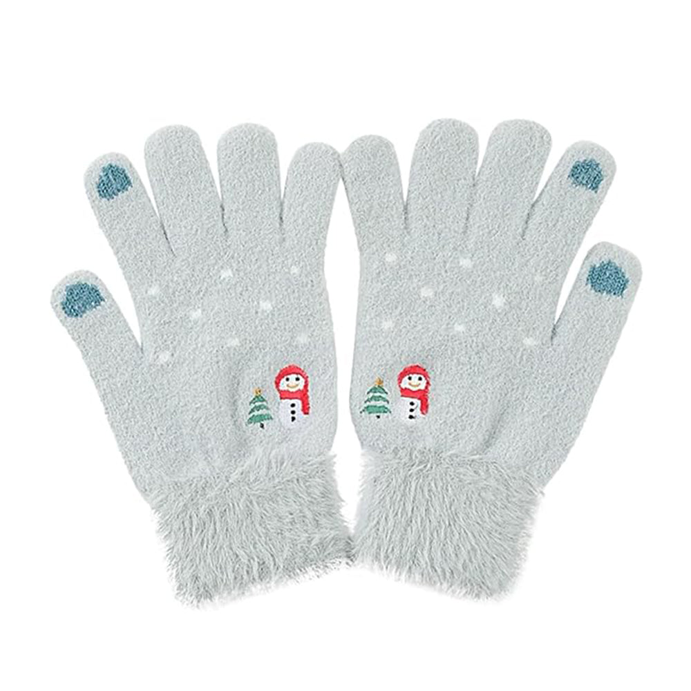 Dámske zimné dotykové rukavice Techsuit ST0011, veľkosť 17 cm, modré