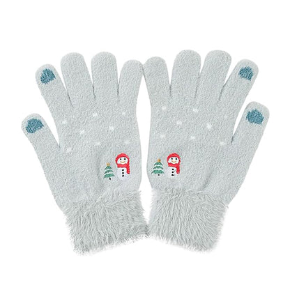Dámske zimné dotykové rukavice Techsuit ST0011, veľkosť 17 cm, modré