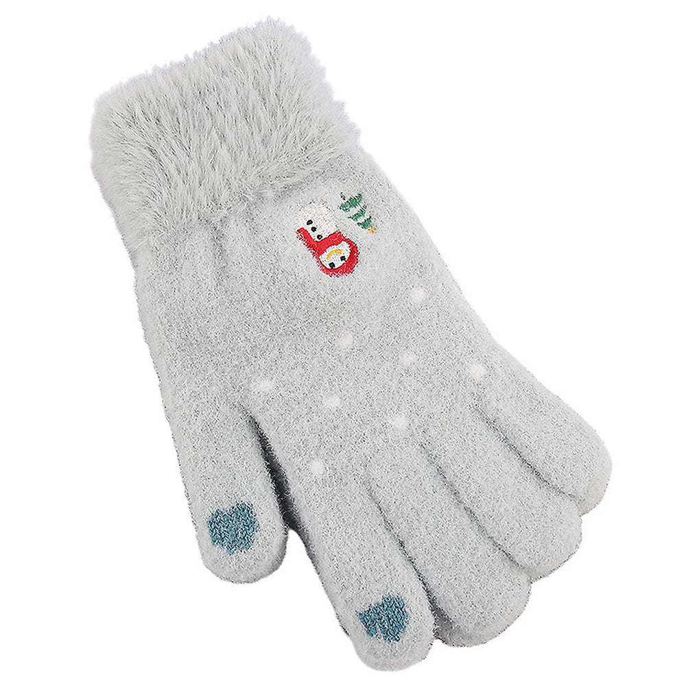 Dámske zimné dotykové rukavice Techsuit ST0011, veľkosť 17 cm, modré