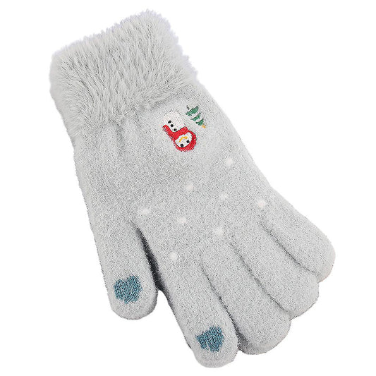 Dámske zimné dotykové rukavice Techsuit ST0011, veľkosť 17 cm, modré