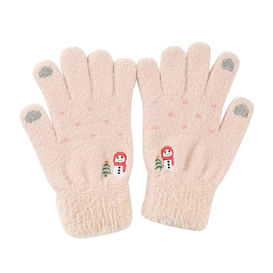 Dámske zimné dotykové rukavice Techsuit ST0011, veľkosť 17 cm, béžové