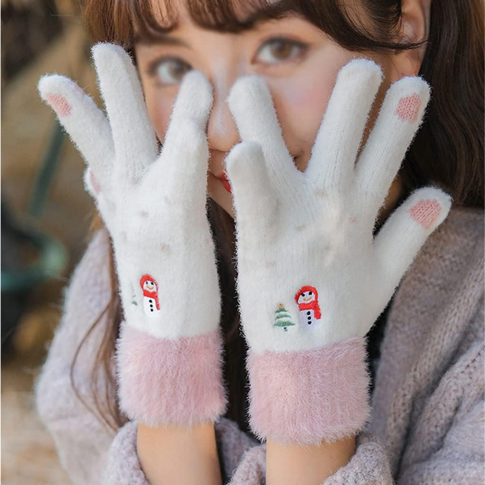Dámske zimné dotykové rukavice Techsuit ST0011, veľkosť 17 cm, béžové