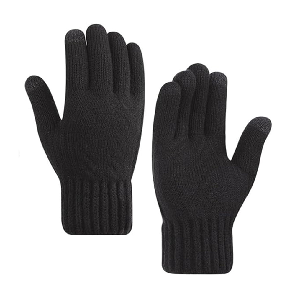 Dámske zimné dotykové rukavice Techsuit ST0015, veľkosť 17 cm, čierne