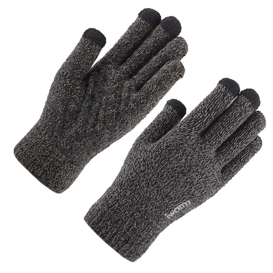 Dotykové zimné rukavice Iwarm ST0005, veľkosť 21 cm, sivé