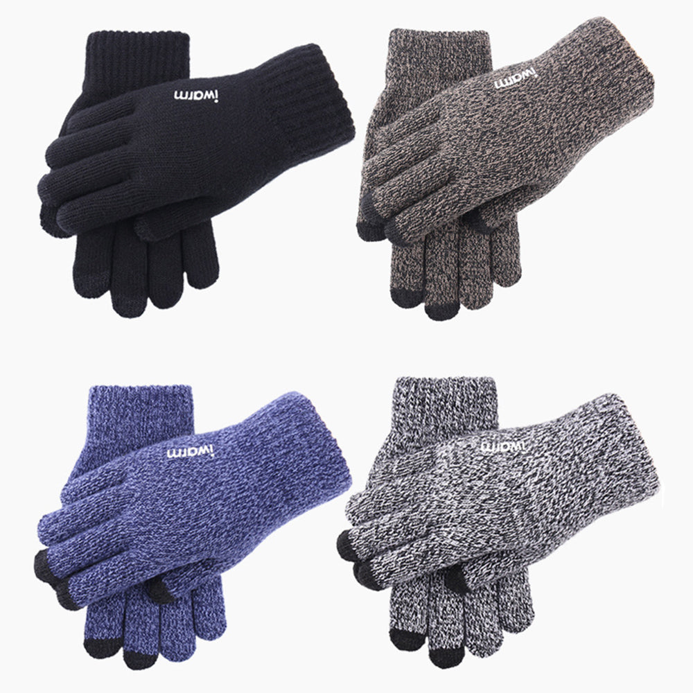 Iwarm ST0018 Winter Touchscreen Gloves, Size 23cm, Blue