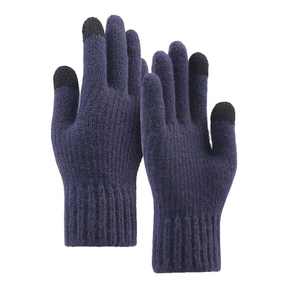 Unisex dotykové zimné rukavice Techsuit ST0012, veľkosť 22 cm, námornícka modrá