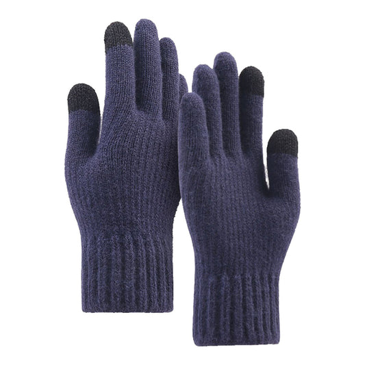 Unisex dotykové zimné rukavice Techsuit ST0012, veľkosť 22 cm, námornícka modrá