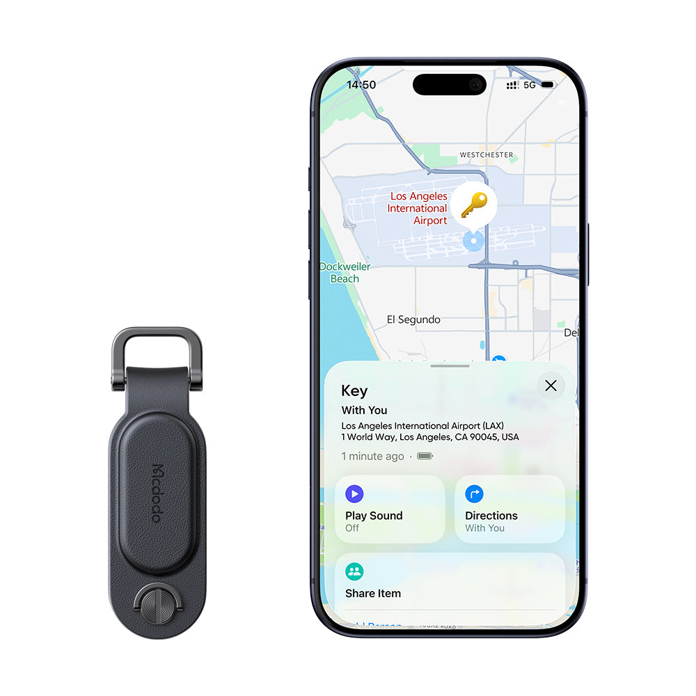 Mcdodo SmartTag Kľúče Napa Pro AT-3830 pre iOS Series, Čierna