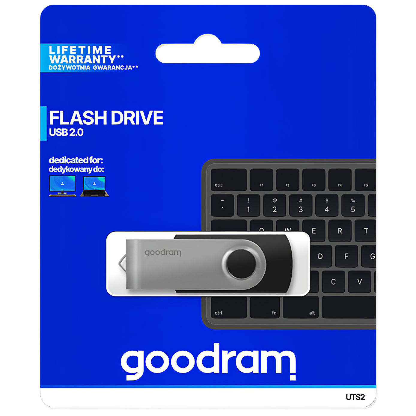 Externá pamäť USB-A GoodRam UTS2, 64Gb UTS2-0640K0R11
