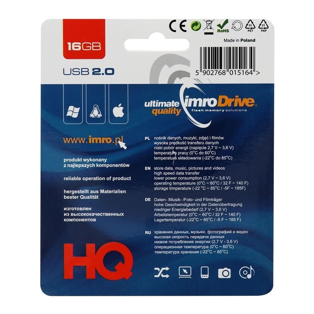 Externá pamäť USB-A Imro, 16Gb