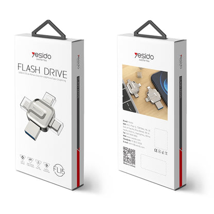 Externá pamäť USB-A 3.0 / Lightning / USB-C / microUSB Yesido FL15, 16Gb