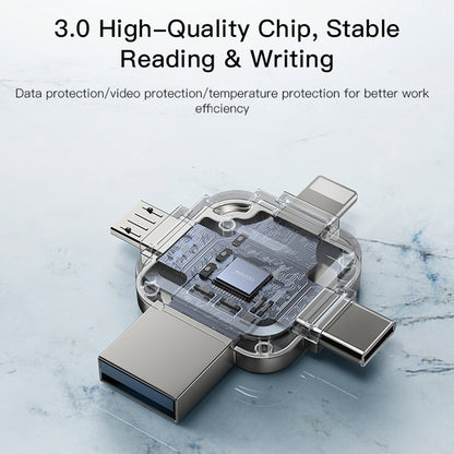 Externá pamäť USB-A 3.0 / Lightning / USB-C / microUSB Yesido FL15, 16Gb
