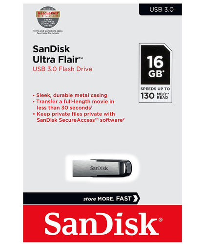 Externá pamäť USB-A 3.0 SanDisk Ultra Flair, 16Gb SDCZ73-016G-G46