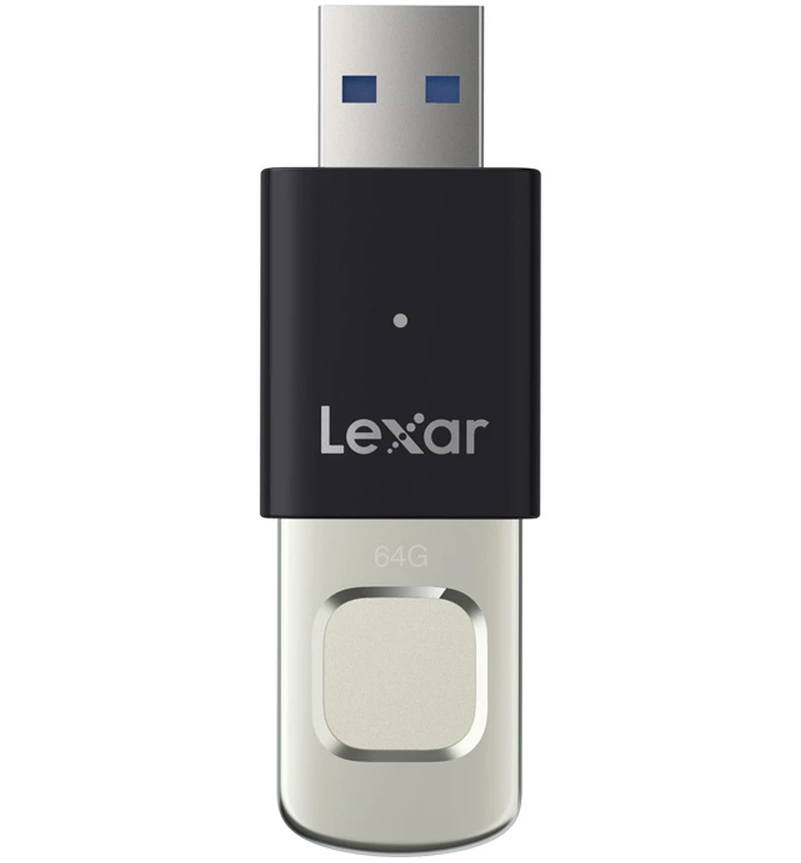 Externá pamäť USB-A 3.2 Lexar JumpDrive Fingerprint F35 Pro, 64Gb