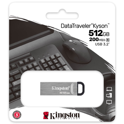 Externá pamäť USB-A 3.2 Kingston DT Kyson, 512Gb DTKN/512GB