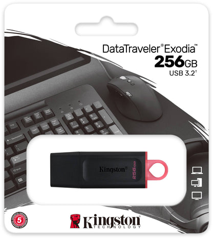 Externá pamäť USB-A 3.2 Kingston DT Exodia, 256Gb DTX/256GB