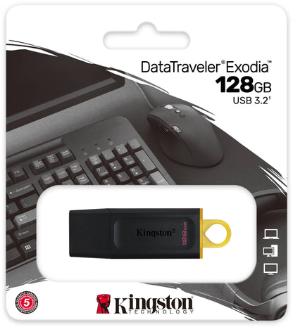 Externá pamäť USB-A 3.2 Kingston DT Exodia, 128Gb DTX/128GB