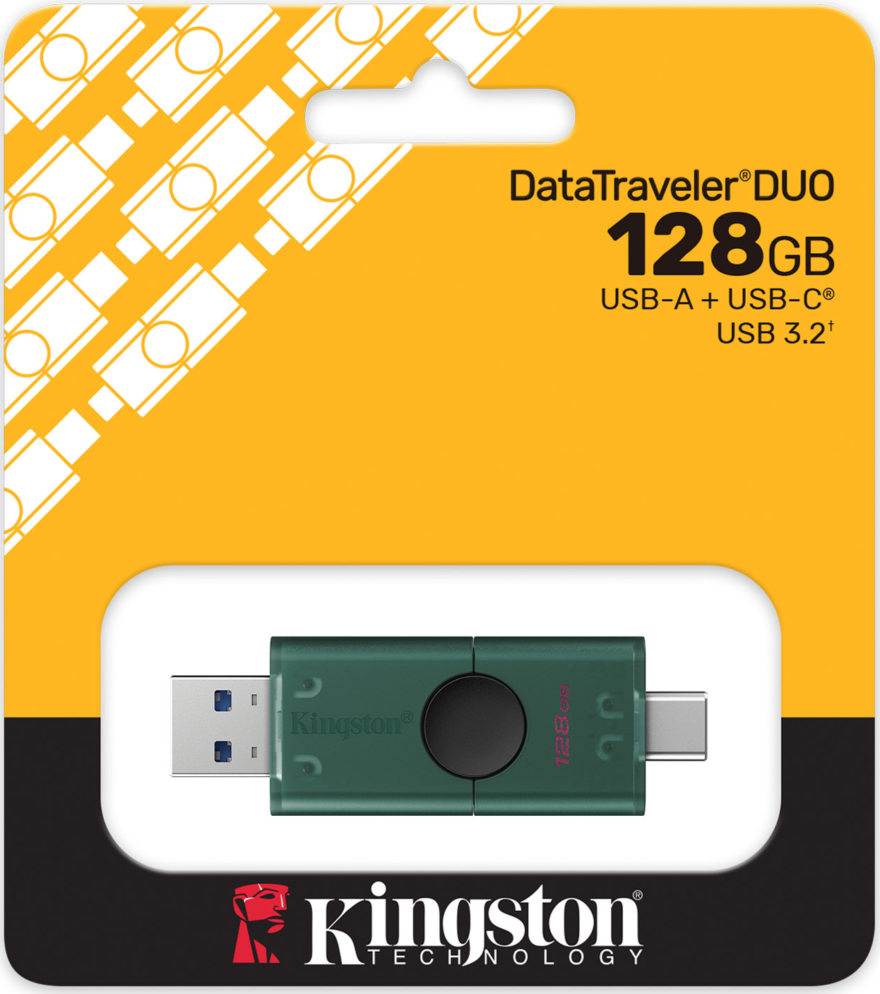 Externá pamäť USB-A 3.2 / USB-C Kingston Duo, 128Gb DTDEG2/128GB