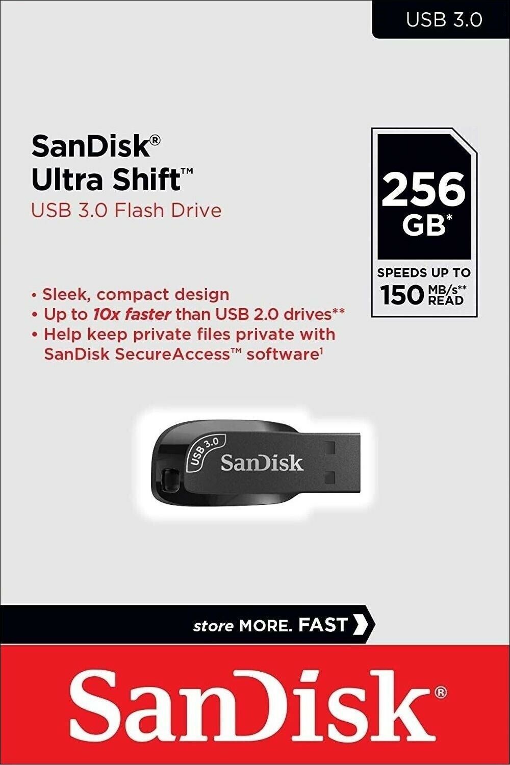 Externá pamäť USB-A 3.2 SanDisk Ultra Shift, 256Gb SDCZ410-256G-G46