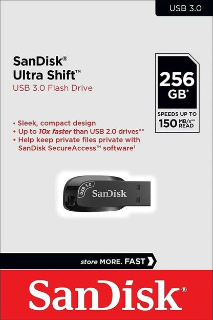 Externá pamäť USB-A 3.2 SanDisk Ultra Shift, 256Gb SDCZ410-256G-G46