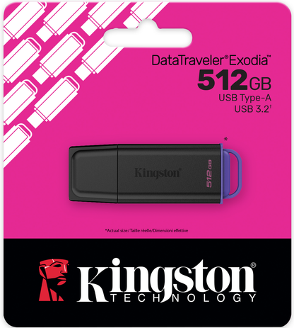 Externá pamäť USB-A 3.2 Kingston DT Exodia, 512Gb DTXG2/512GB