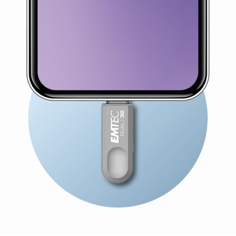 External Memory USB-A 3.2 / USB-C Emtec D280 Dual, 32Gb ECMMD32GD28