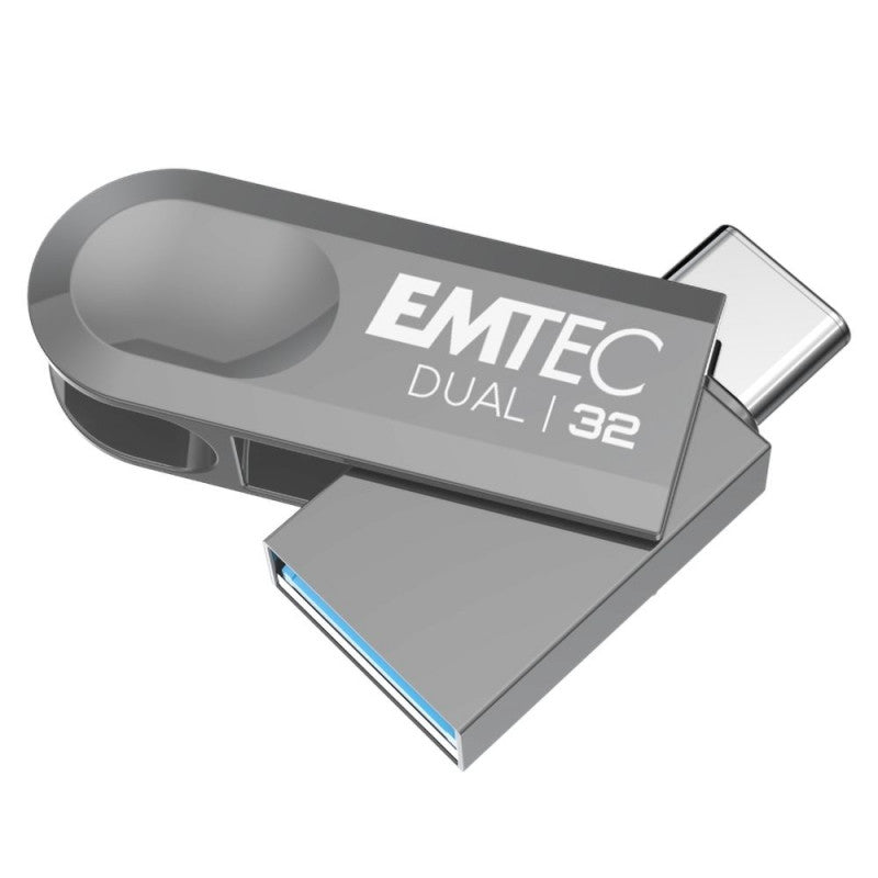 External Memory USB-A 3.2 / USB-C Emtec D280 Dual, 32Gb ECMMD32GD28