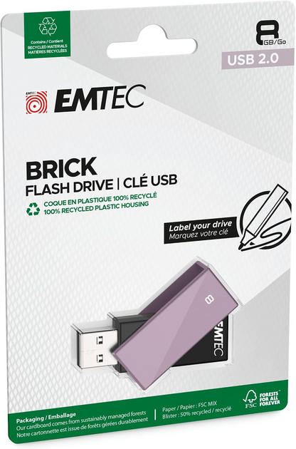 Externá pamäť USB-A Emtec C350 Brick, 8Gb ECMMD8GC352