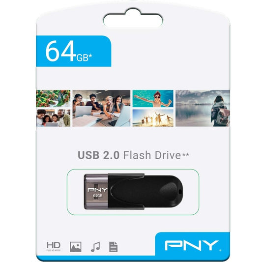 Externá pamäť USB-A PNY Attache 4, 64Gb FD64GATT4-EF