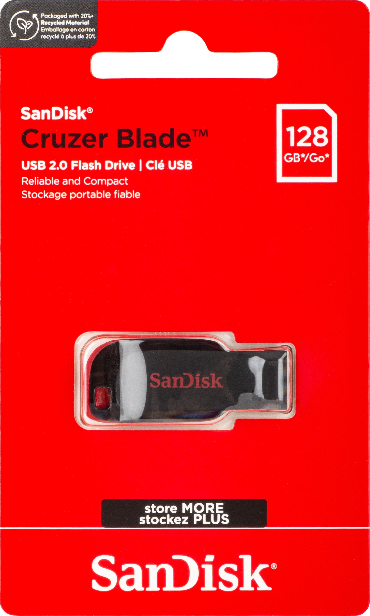 Externá pamäť USB-A SanDisk Cruzer Blade, 128Gb SDCZ50-128G-B35