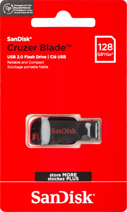 Externá pamäť USB-A SanDisk Cruzer Blade, 128Gb SDCZ50-128G-B35
