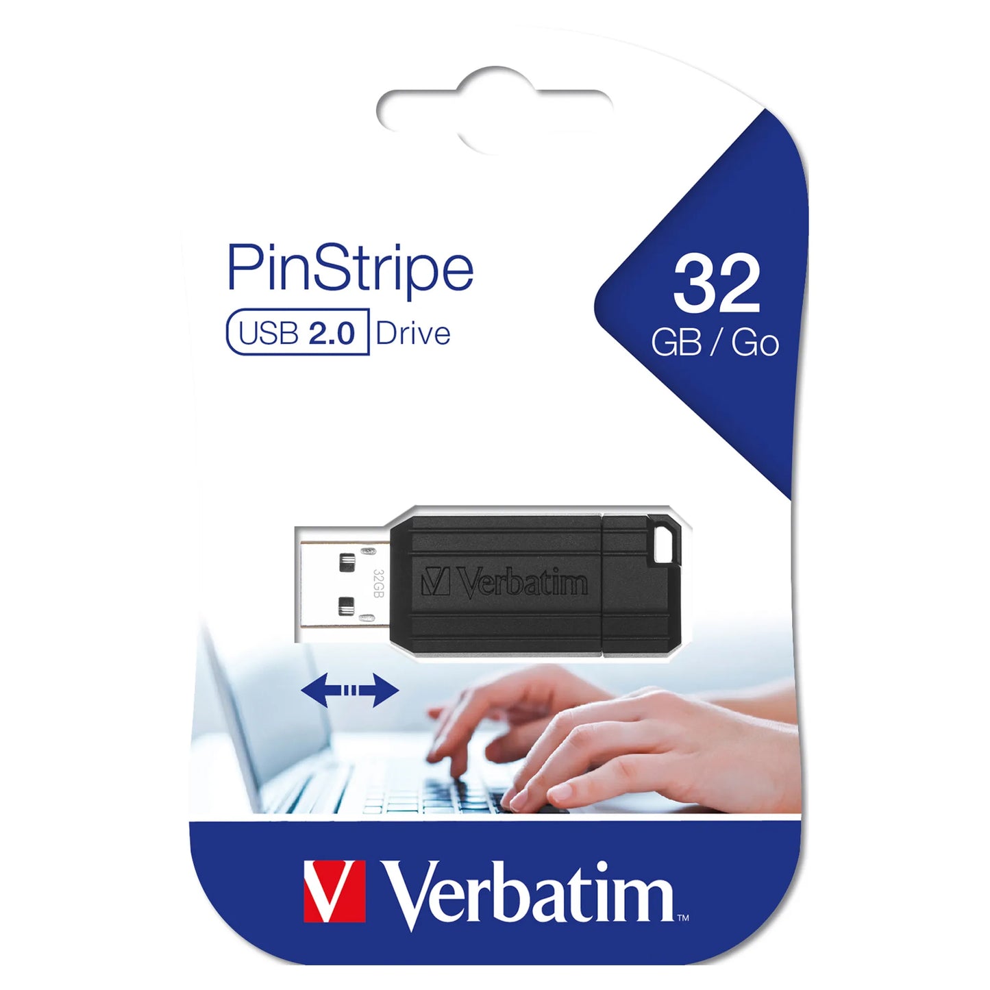 Externá pamäť USB-A Verbatim PenDrive Pinstripe, 32Gb