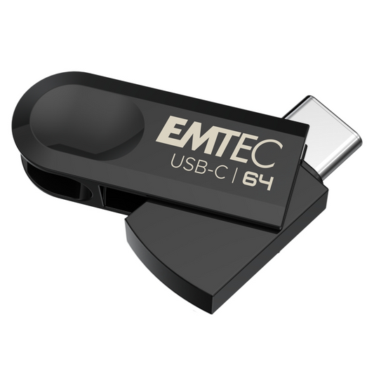 Externá pamäť USB-C Emtec C280 Single, 64Gb ECMMD64GC28