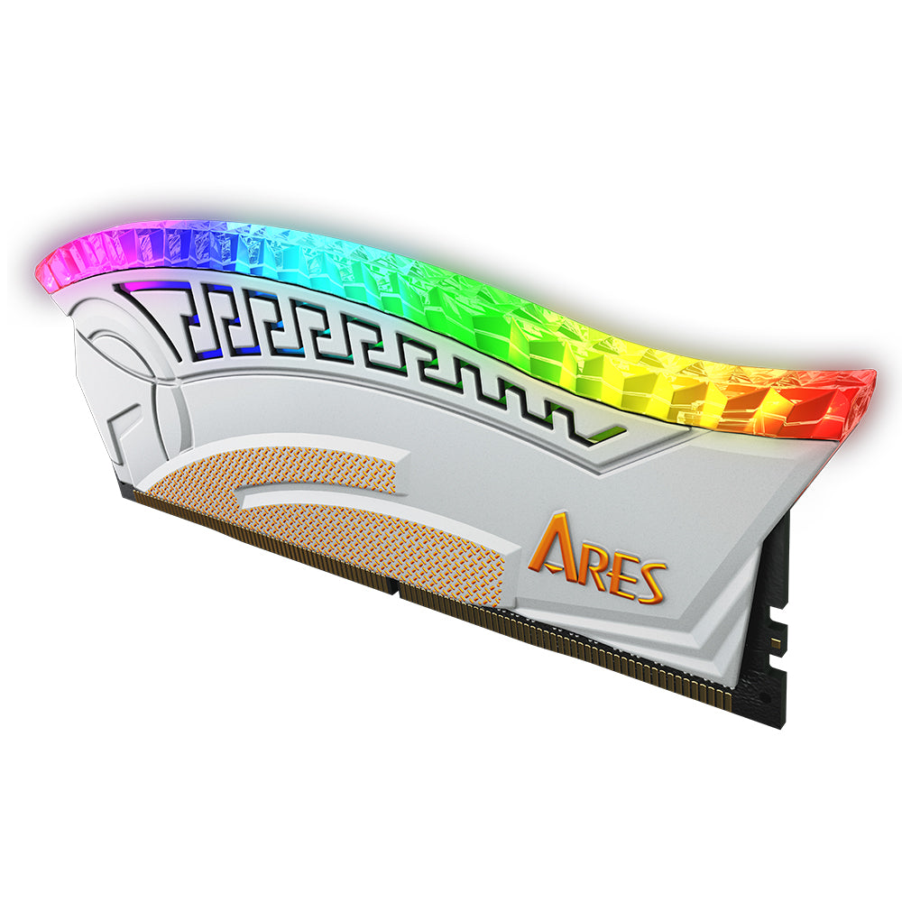 Pamäť RAM Dato Ares Armor, DDR4, RGB, 8GB, 3600Mhz, CL18, Biela AMRGB1G88G36W