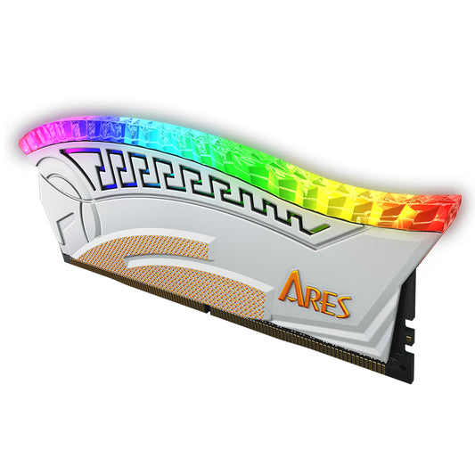 Pamäť RAM Dato Ares Armor, DDR4, RGB, 8GB, 3600Mhz, CL18, Biela AMRGB1G88G36W