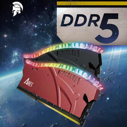 RAM Dato Ares Armor Lite, DDR5, RGB, 16GB, 7200Mhz, čierna ARB16G5K72