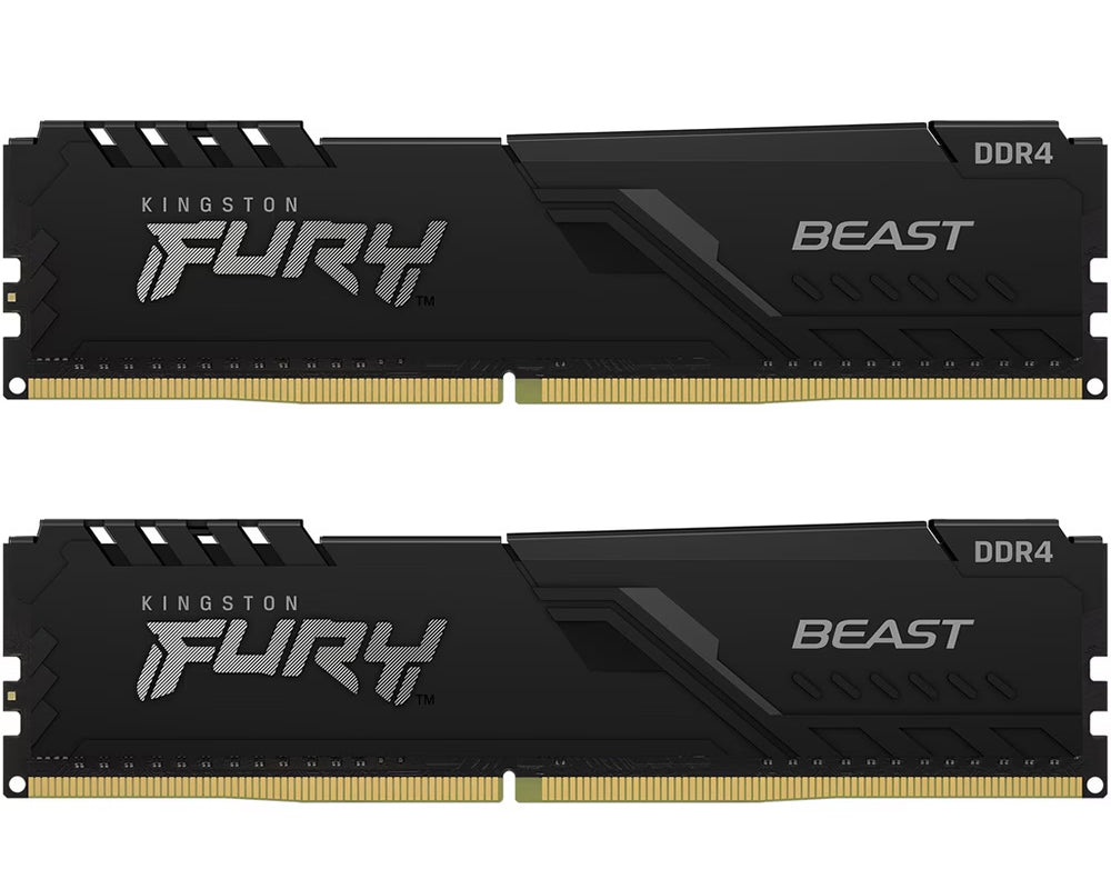 Pamäť RAM Kingston Fury Beast, DDR4, 2 x 16GB, 3200MHz KF432C16BBK2/32