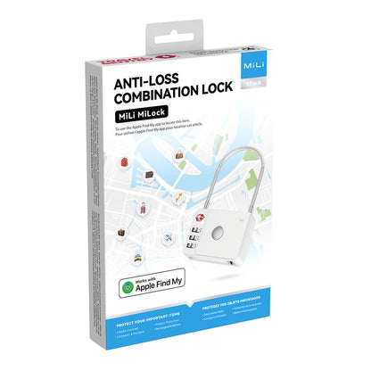 MiLi SmartTag MiLock Luggage pre iOS Series, biela HD-P16-L