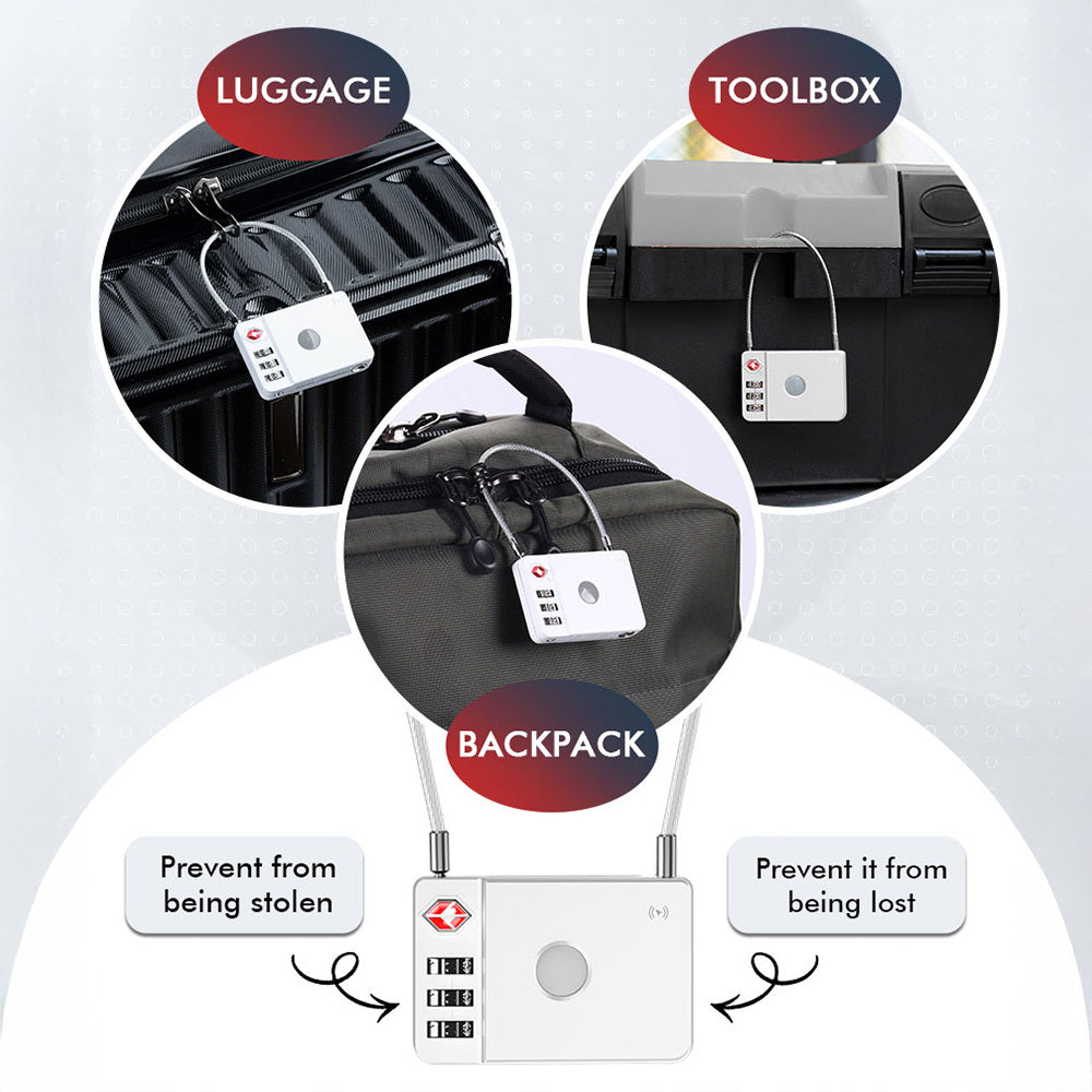 MiLi SmartTag MiLock Luggage pre iOS Series, biela HD-P16-L
