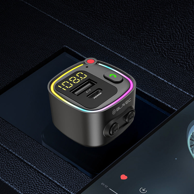 FM Bluetooth modulátor Blavec Flash TR-02, 1 x USB-A - 1 x USB-C