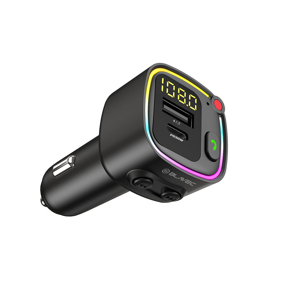 FM Bluetooth modulátor Blavec Flash TR-02, 1 x USB-A - 1 x USB-C