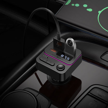 FM Bluetooth modulátor Borofone BC60 Hero, 2 x USB-A - 1 x USB-C