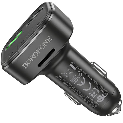 FM Bluetooth modulátor Borofone BC43 Flash, 2 x USB-A - 1 x microSD