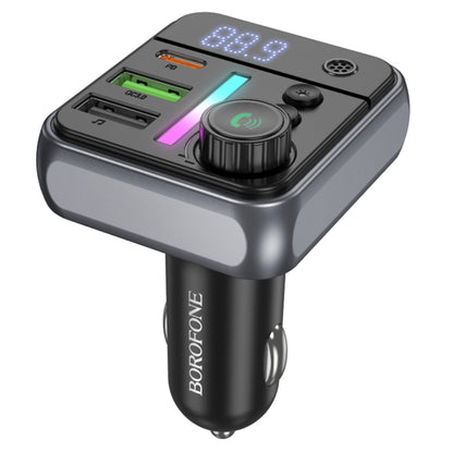 FM Bluetooth modulátor Borofone BC50 Ascenso, 2 x USB-A - 1 x USB-C