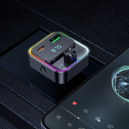 FM Bluetooth modulátor HOCO E81, 1 x USB-A - 1 x USB-C