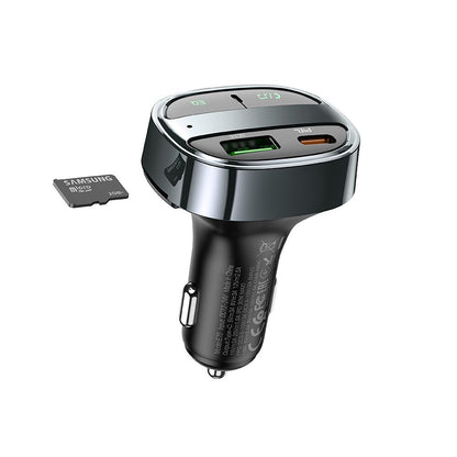 FM Bluetooth modulátor HOCO E70, 1 x USB-A - 1 x USB-C - microSD